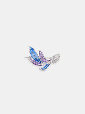 Flow through Uncertainties Brooch in 925 Silver