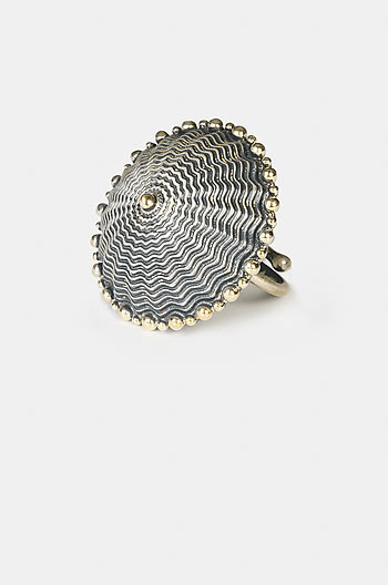 Antique Bhago Shield Ring