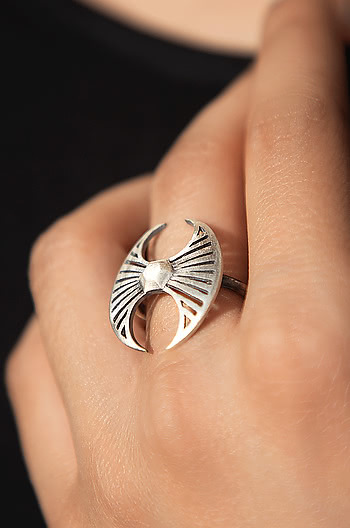 Antique Belawadi Axe Ring