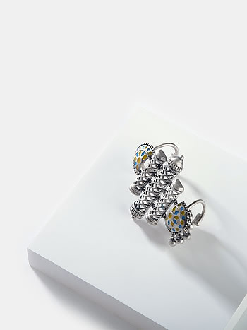 Antique Srasta Step Ring in 925 Silver