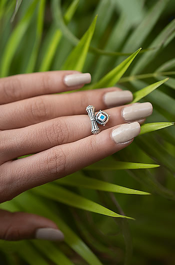 Antique Shivakari Vent Midi Ring