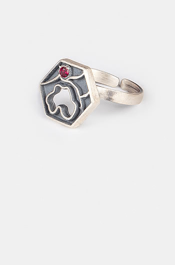 Frizzy Hair Midi Ring