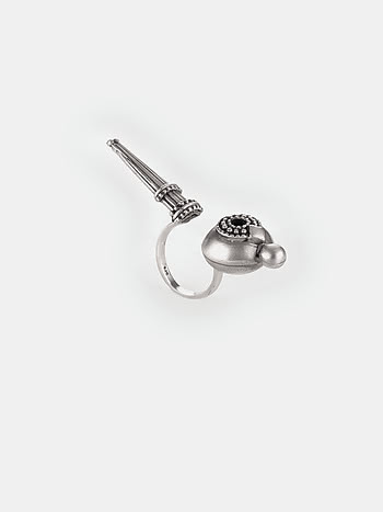 Antique Beejis Committee Meeting Ring in 925 Silver