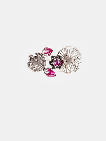 Oxidised Rise Above Peer Pressure Ring in 925 Silver