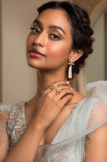 Chalka Re Ring in Gold Plated Brass
