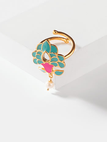 Sadi Gali Ring in Gold Plated Brass