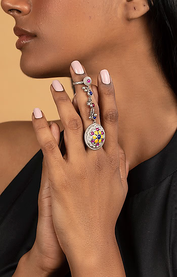 Phulwadi Work Knuckle Ring