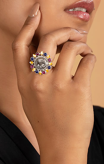 Haathi Motif Ring