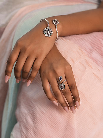 Oxidised Jewellery Ring - Buy Oxidised Jewellery Ring online in India
