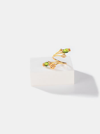 Saguaro Bloom Ring in Gold Plated 925 Silver