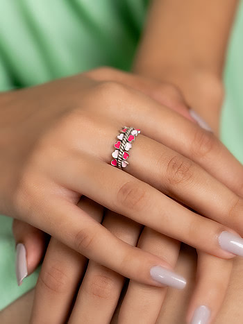 Buy/Shop Dazzle Diamond Bridal Ring Set Online | CaratLane US