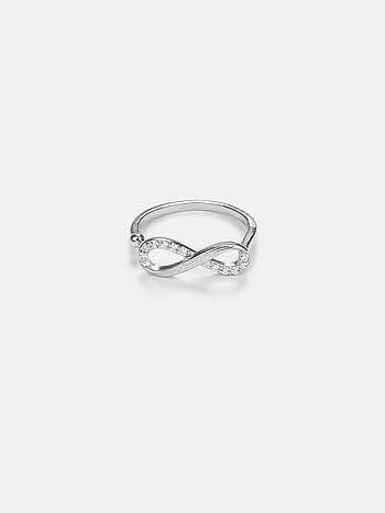 Infinite Wisdom Ring in Rhodium Plated 925 Silver