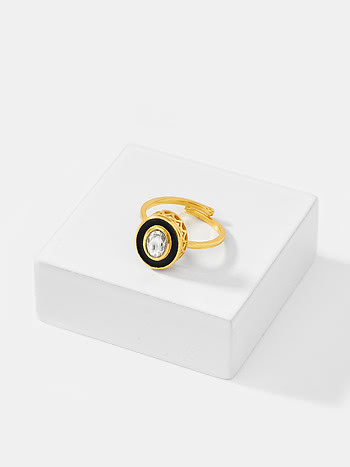 Queen of Good Advice Ring in Gold Plated 925 Silver