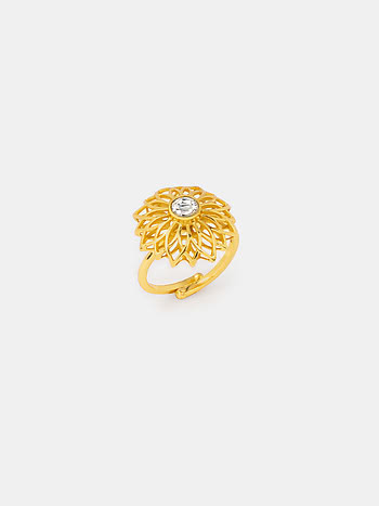 Queen of Influence Ring in Gold Plated 925 Silver