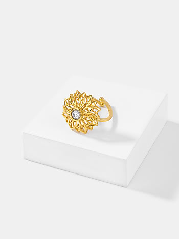 Queen of Influence Ring in Gold Plated 925 Silver
