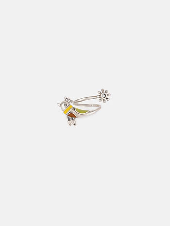 Paakhi Ring in Oxidised 925 Silver