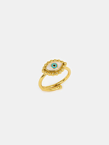 AR00418 SS0000 kismet evil eye ring in gold plated silver prd 1 base