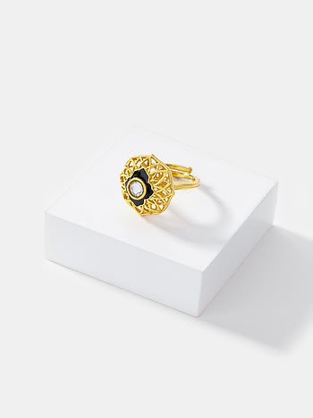 Queen of Solutions Ring in Gold Plated 925 Silver