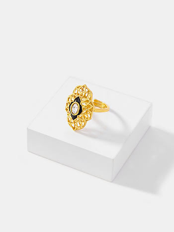 Queen of Collaboration Ring in Gold Plated 925 Silver