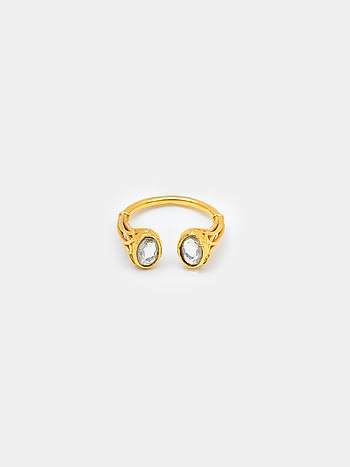 Queen of Connections Ring in Gold Plated 925 Silver