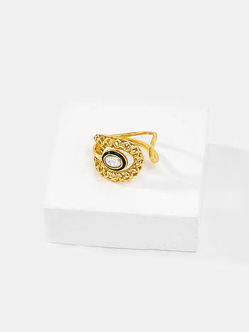 Queen of Great Ideas Ring in Gold Plated 925 Silver