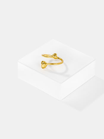 You and Your Untimely Yawns Ring in Gold Plated 925 Silver