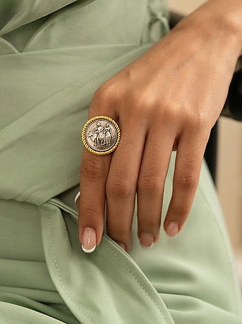 Janaru Ring in Dual Plated 925 Silver
