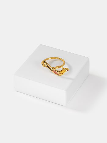 Forged by Failure Ring in Gold Plated 925 Silver