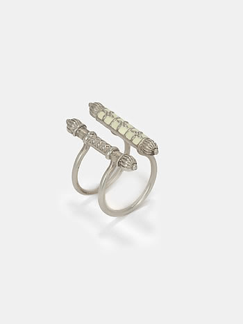 Kumbha Ring in Oxidised 925 Silver