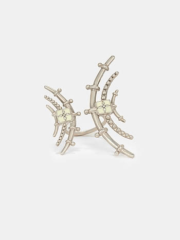 Kataka Ring in Oxidised 925 Silver