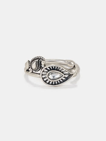 Latka Jhatka Ring in 925 Oxidised Silver