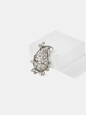 Chham Chham Ring in 925 Oxidised Silver