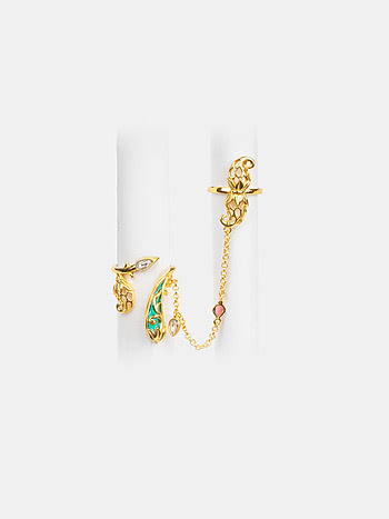 Rasmon Rivaj Ring in Gold Plated 925 Silver