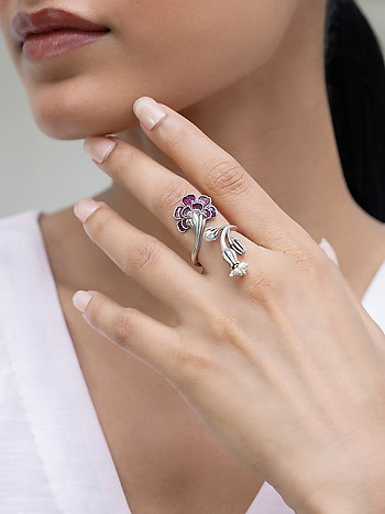 Gul Ring in 925 Silver