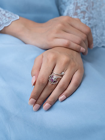 Fleur Ring in 925 Silver