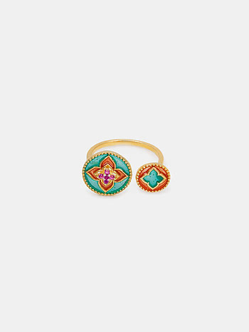 Chavvi Ring In Gold Plated 925 Silver