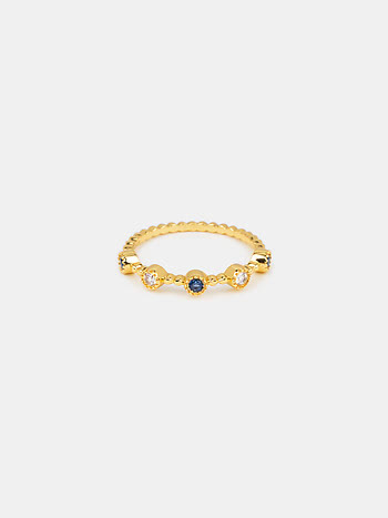 Sublime Ring In Gold-Plated 925 Silver
