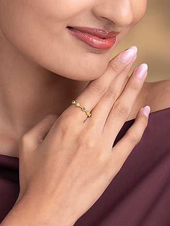 Sublime Ring In Gold-Plated 925 Silver