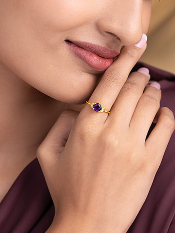 Cosmic Ring In Gold-Plated 925 Silver