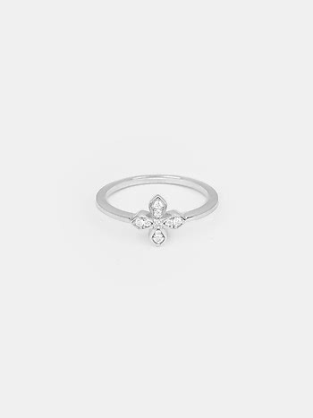 Blossom Ring In 925 Silver