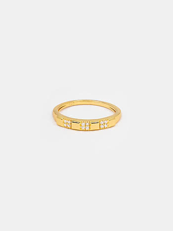 Leap Of Faith Ring In Gold-Plated 925 Silver