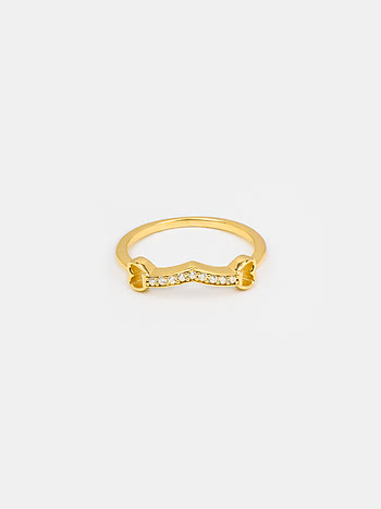 Ray Of Sunshine Ring In Gold-Plated 925 Silver
