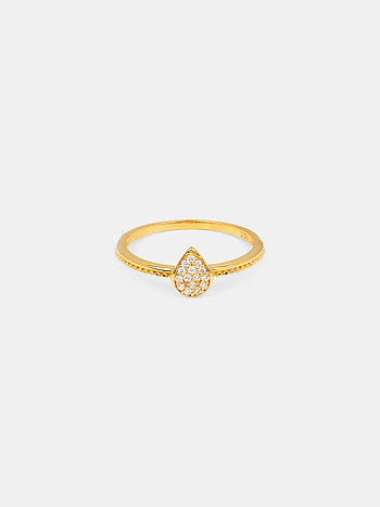 Shimmer Ring In Gold-Plated 925 Silver
