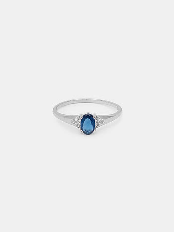 Deep Ocean Ring In 925 Silver