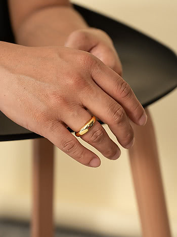 Aura Ring Crafted in Gold Plated 925 Silver
