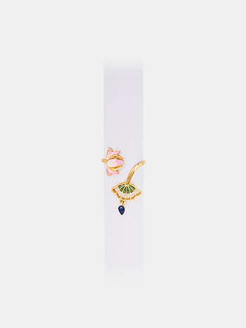 Padma Kunj Ring in Gold Plated 925 Silver