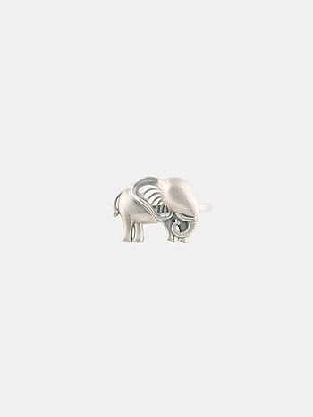 Shielding Matriarch Elephant Ring in 925 Silver