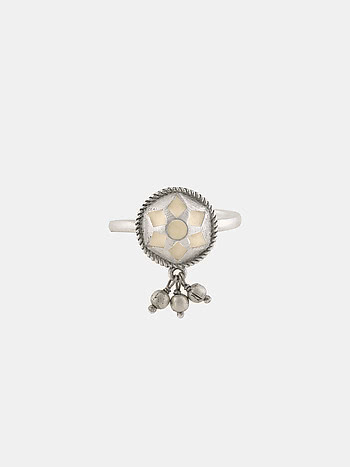 Ranga Ring in Oxidised 925 Silver