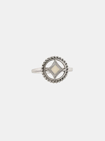 Kupa Ring in Oxidised 925 Silver