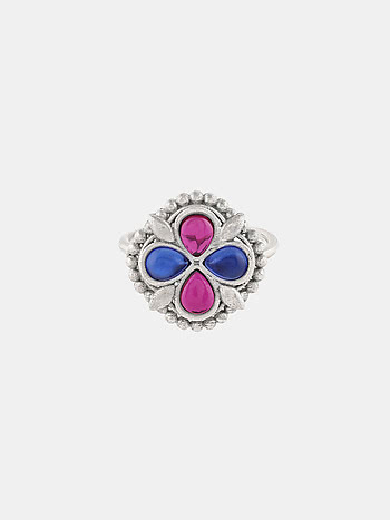 Feeling Chellame Oxidised Ring in 925 Silver